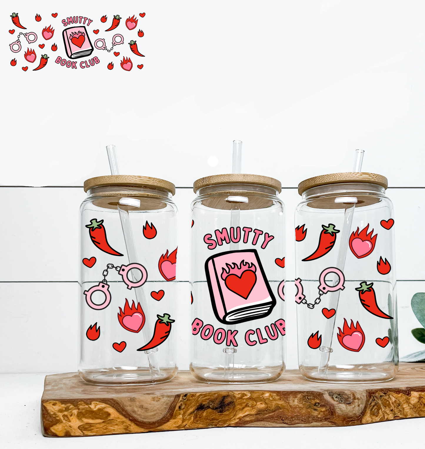 Smutty Book Club UV DTF Wrap