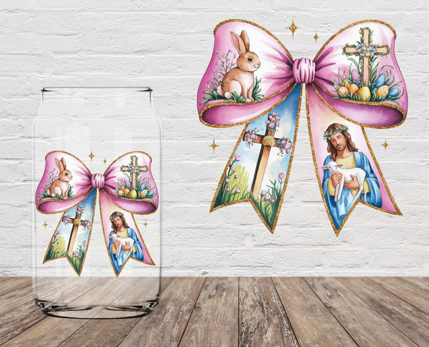 Jesus Bow 4" UV DTF