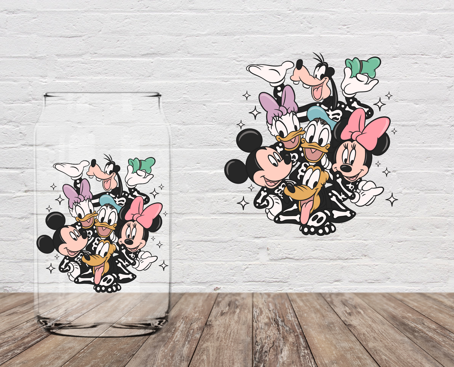 Magical Skeletons LAST CHANCE 4" UV DTF DOUBLE SIDED