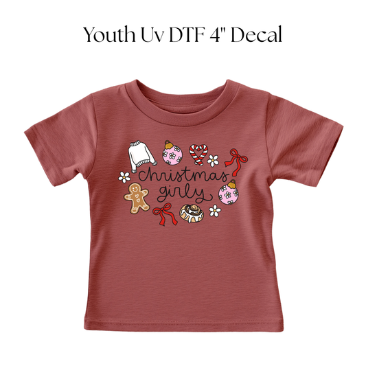 YOUTH Christmas Girly DTF Transfer