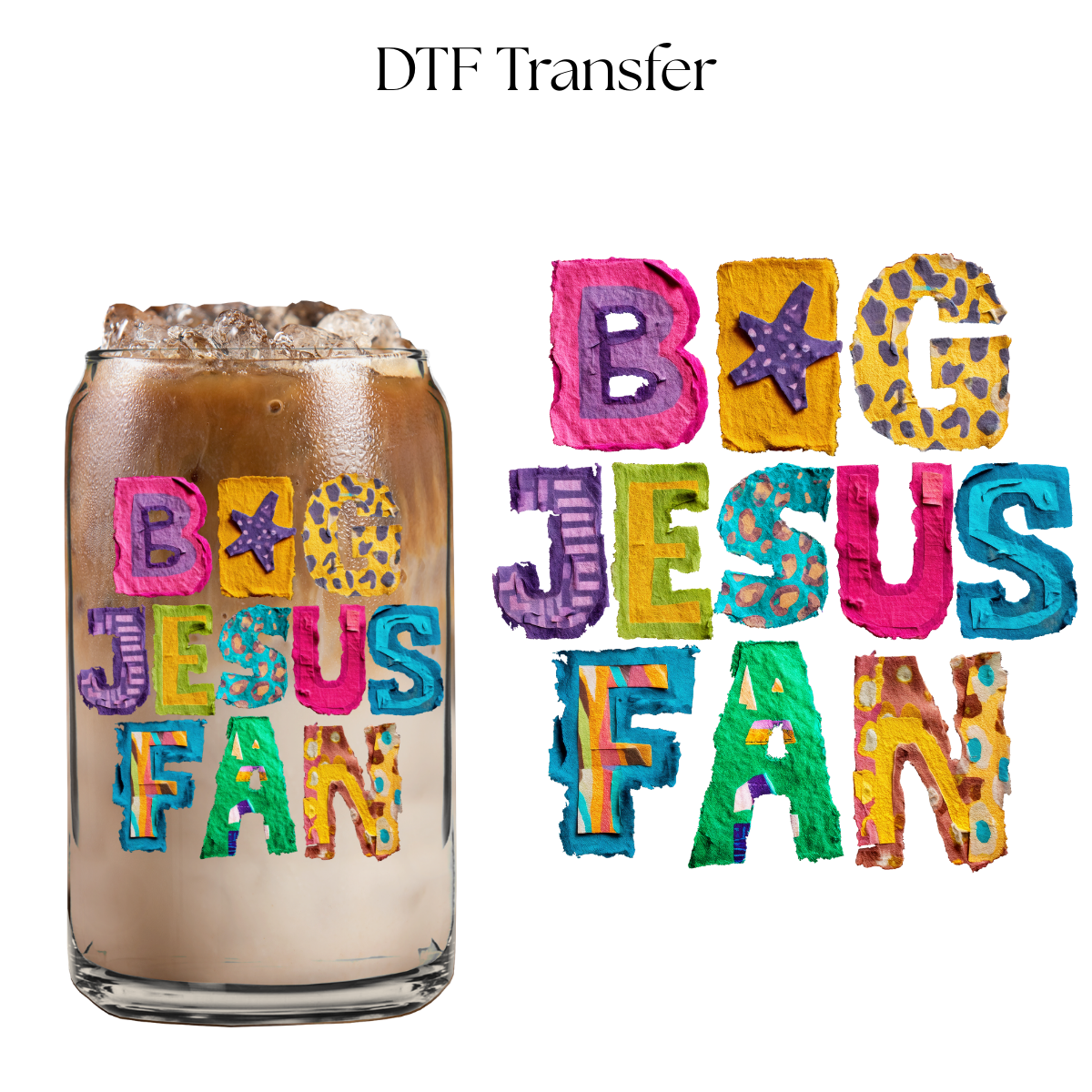 Big Jesus Fan 4” UV DTF Decal