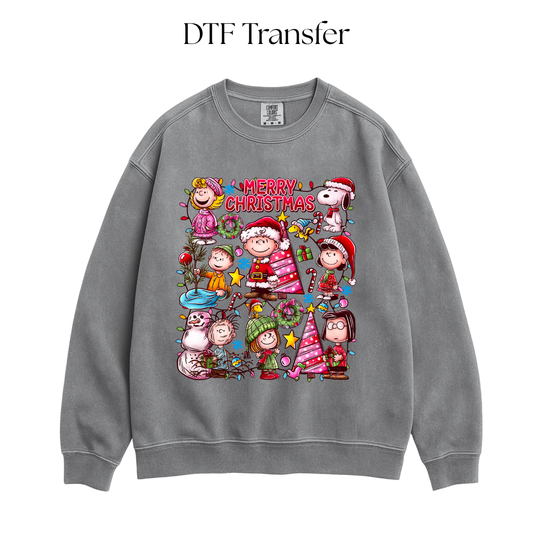 Merry Christmas Snoop and Friends DTF Transfer