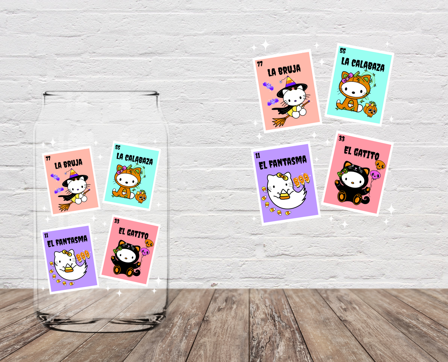 HK Spooky Cards 4" UV DTF SEASONAL