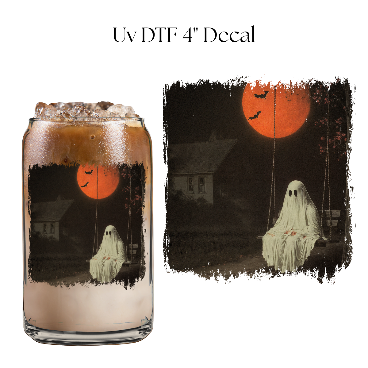 Ghost Swing 4” UV DTF Decal