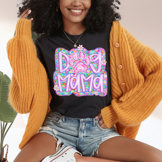 Purple Dog Mama Dtf Transfer