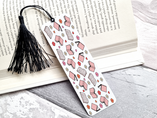 Pink Book UV DTF Bookmark DOUBLE SIDED