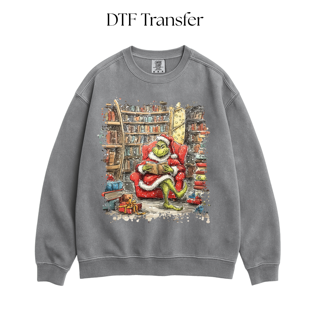Green Monster Reading DTF Transfer