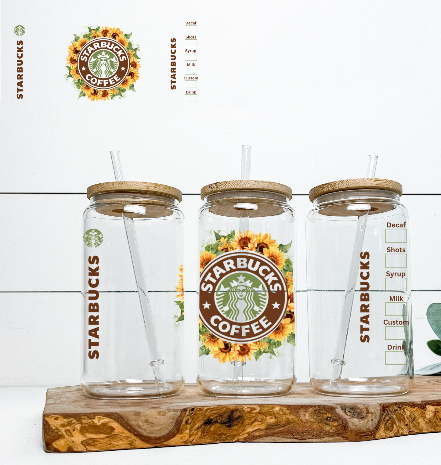 Sunflower Coffee SEASONAL UV DTF