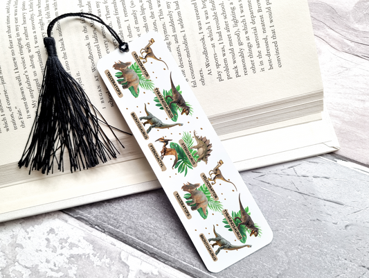 Dinosaurs Bookmark UV DTF Transfer