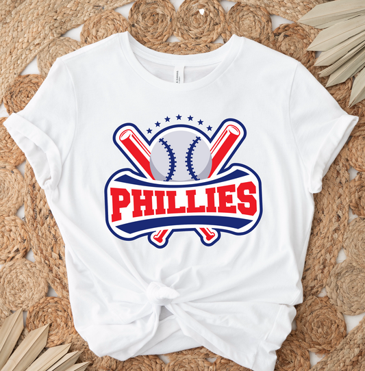 Phillies Bat & Ball DTF TRANSFER