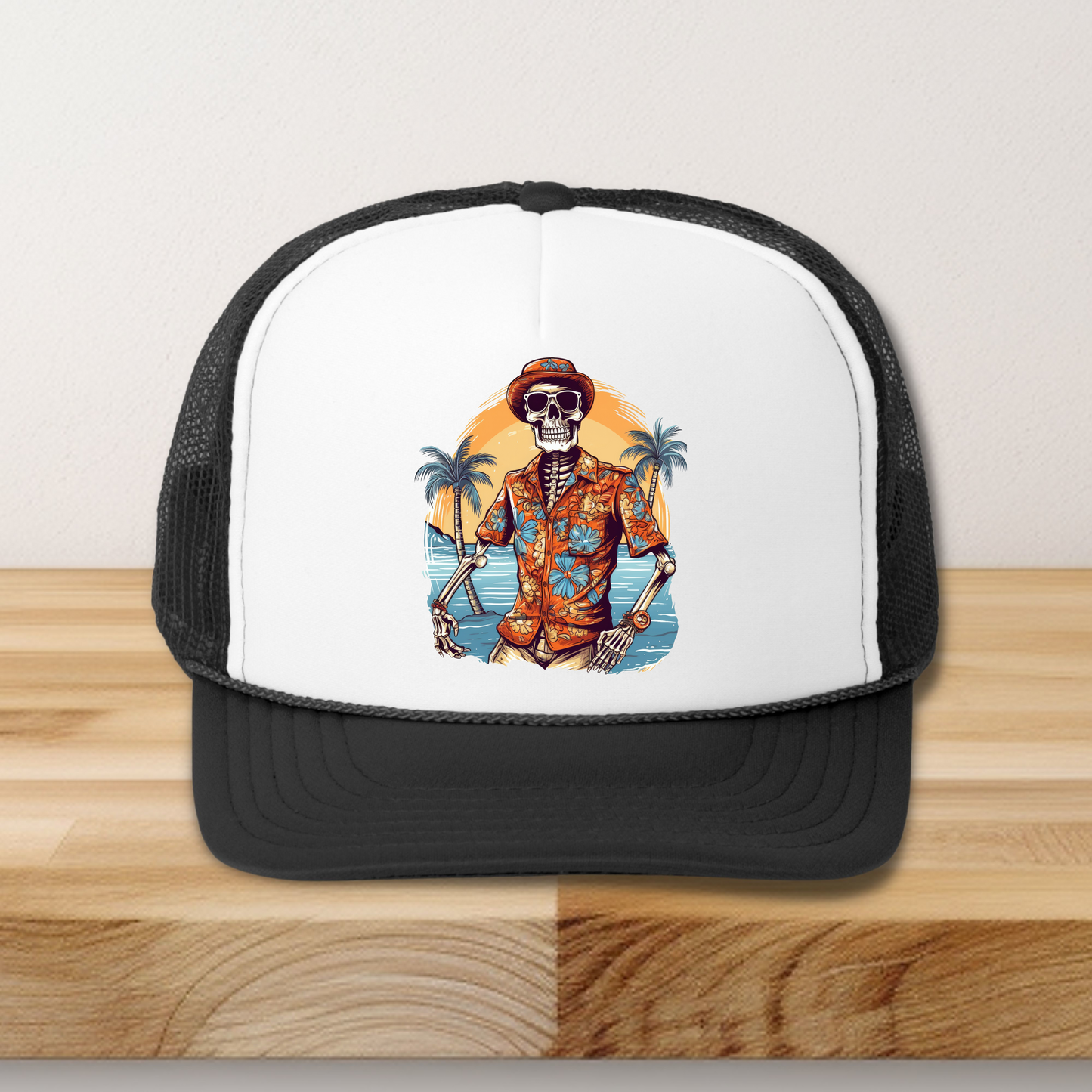 Aloha Skeleton Hat Transfers LAST CHANCE DTF