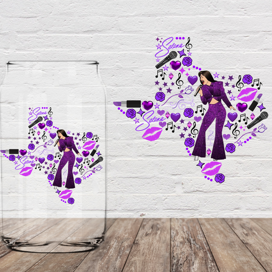 Texas Girl Purple 4" UV DTF