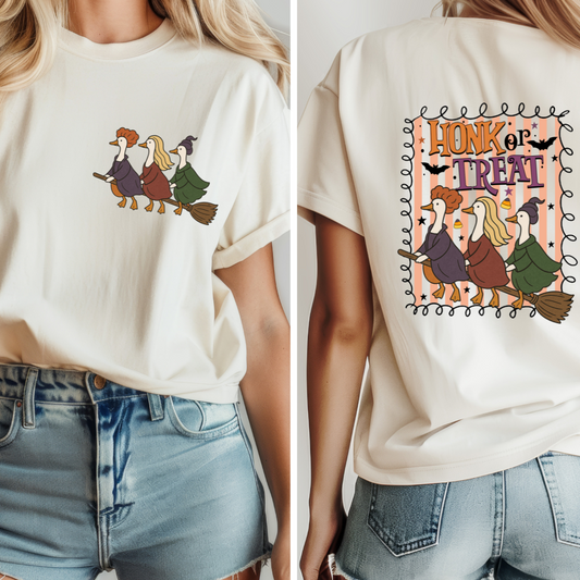 Honk or Treat Pocket and Back SET DTF TRANSFER