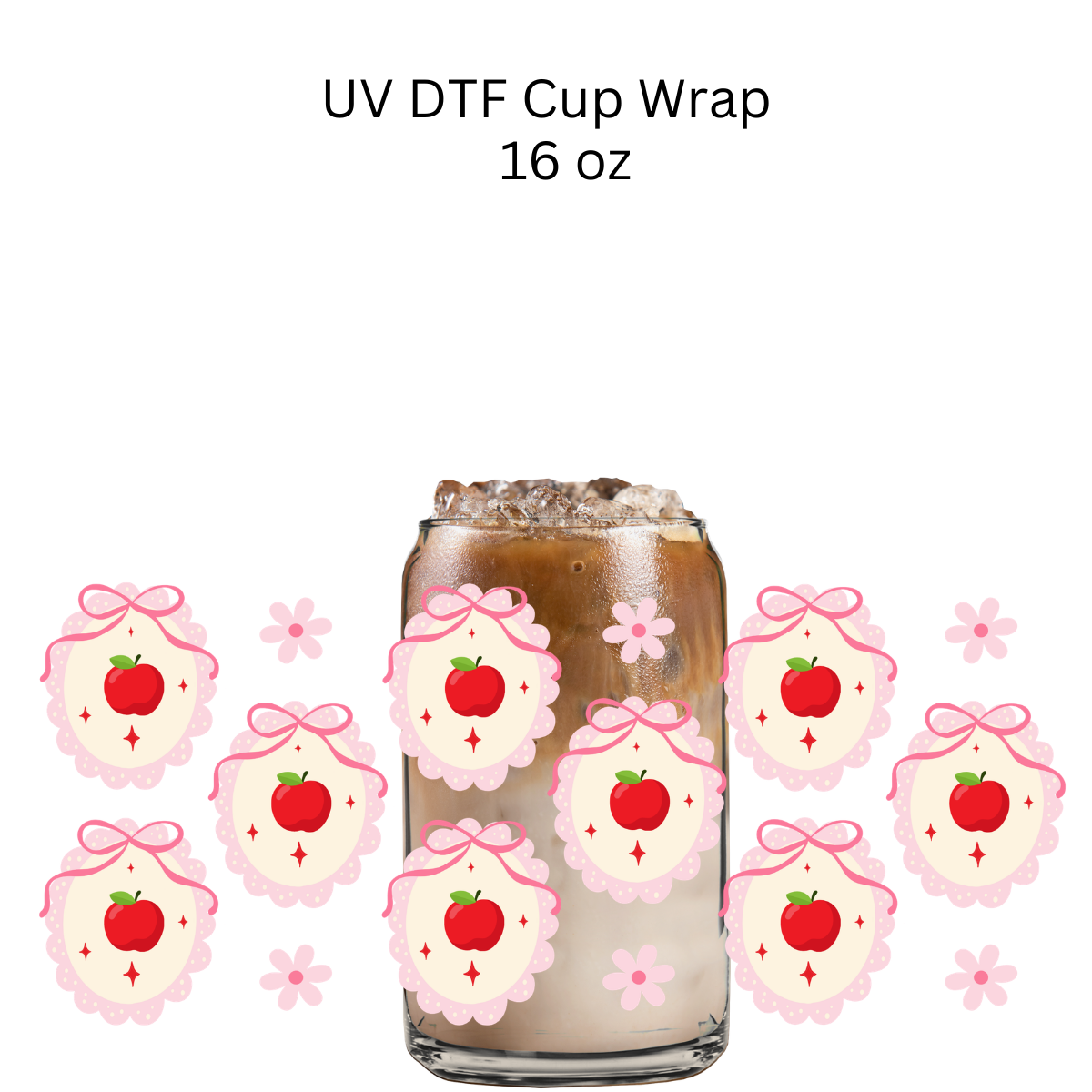 Apple Frames UV DTF Cup Wrap