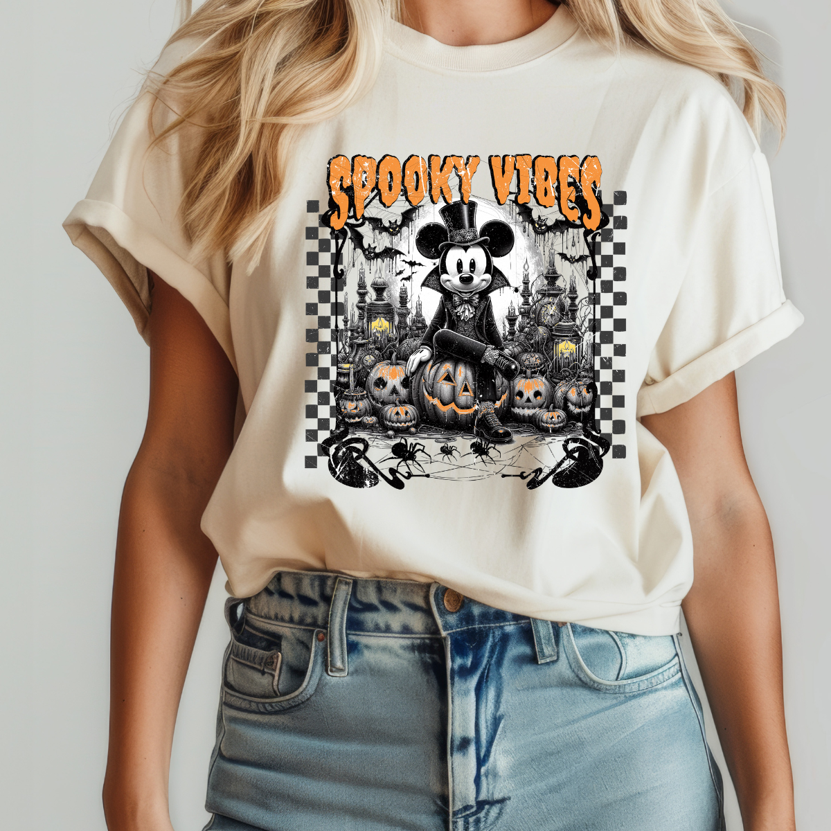 Spooky Vibes Mouse DTF TRANSFER