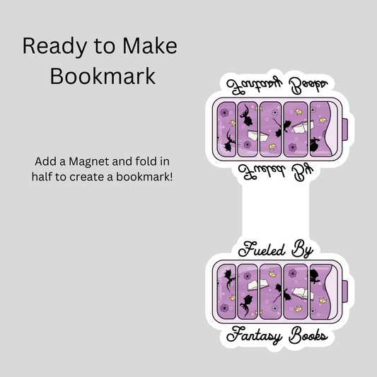 Fueled By Fantasy Books Magnetic Bookmark DIY