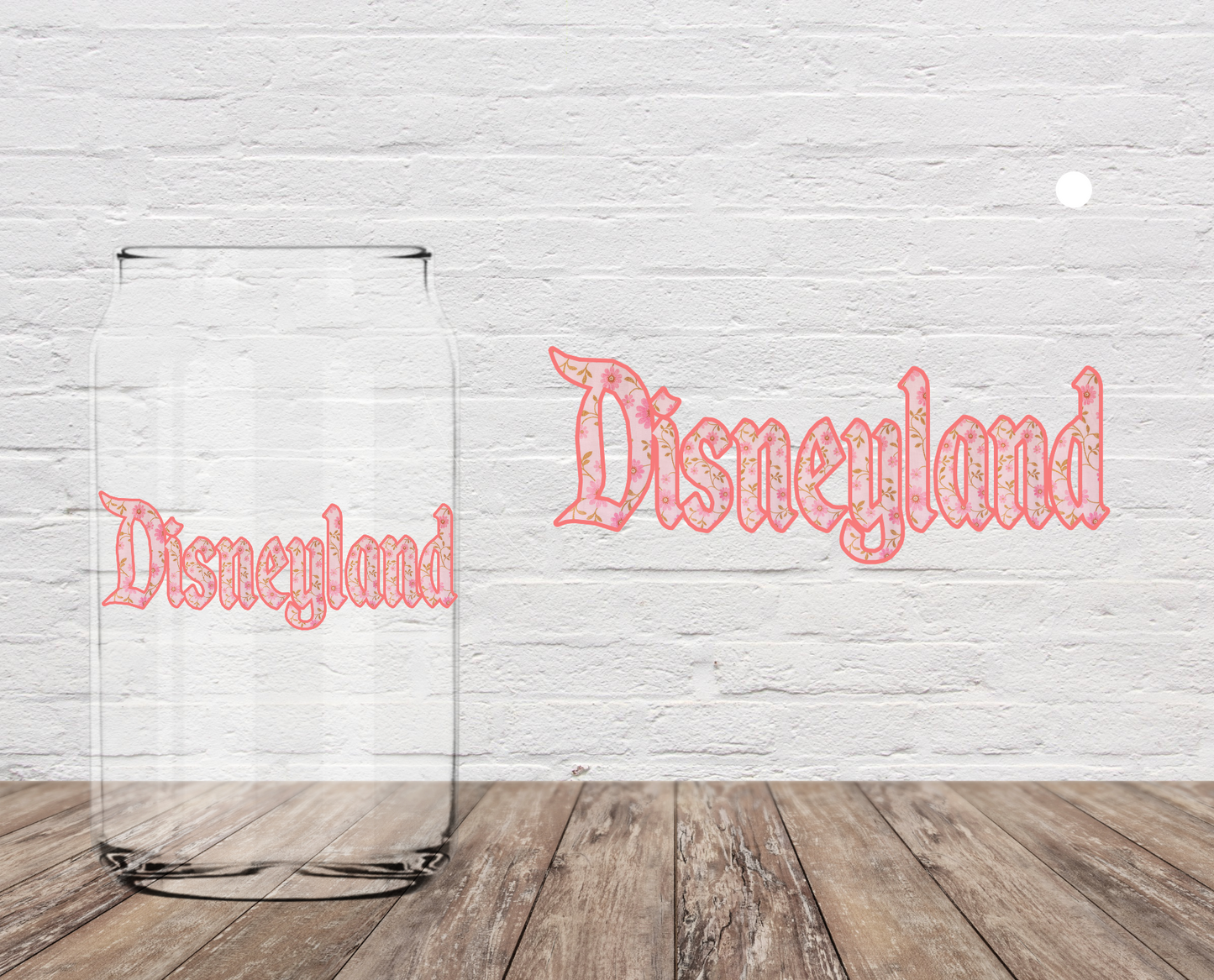 Pink Floral Magical Place 4" UV DTF