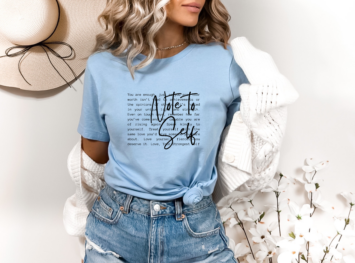Note To Self (BLACK) SINGLE COLOR DTF TRANSFER