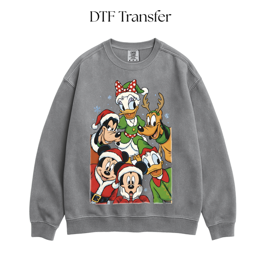 Mouse and Friends Christmas DTF Transfer