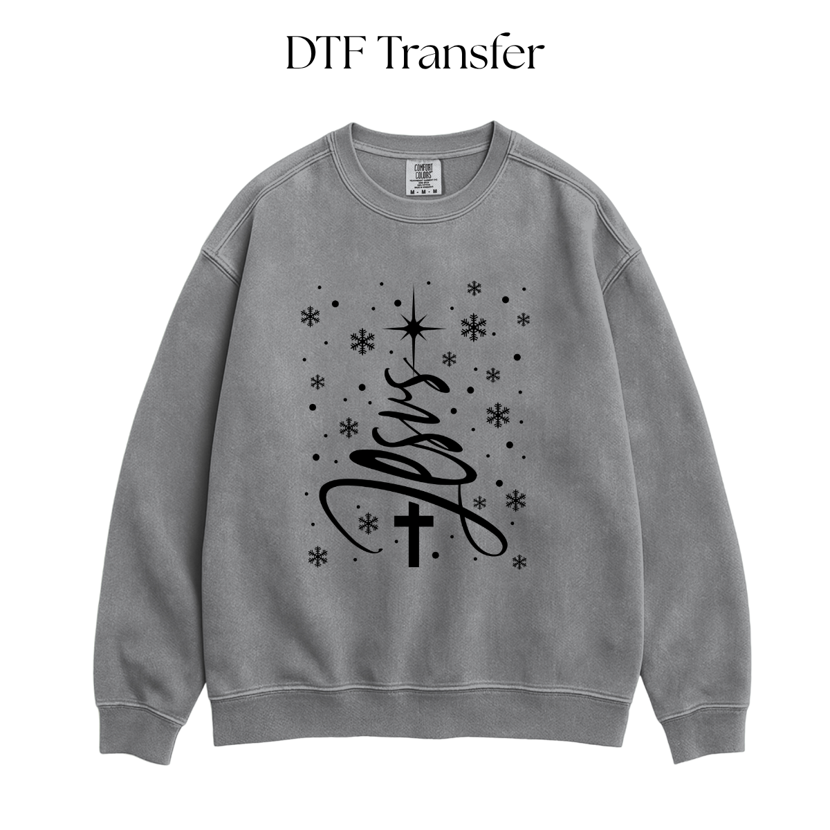 Jesus Tree Single Color DTF Transfer