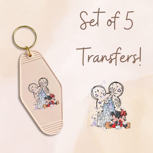 Magical Mouse Castle MOTEL KEYCHAIN Transfer