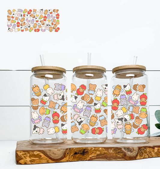 Cute Animals UV DTF Wrap DOUBLE SIDED