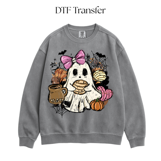 Pan Y Cafecito Ghostie DTF Transfer