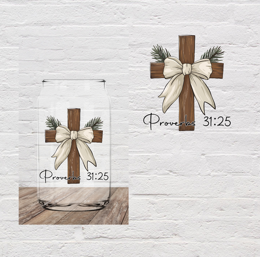 Proverbs 31:25 4" UV DTF