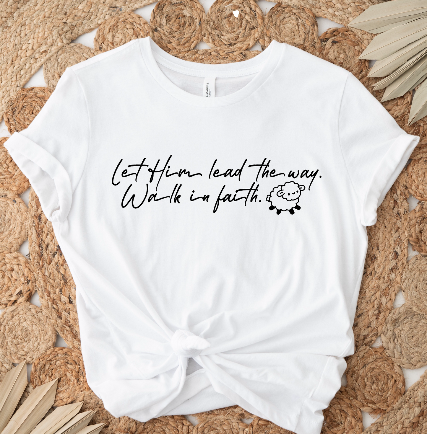 Let Him Lead The Way (BLACK) SINGLE COLOR DTF TRANSFER