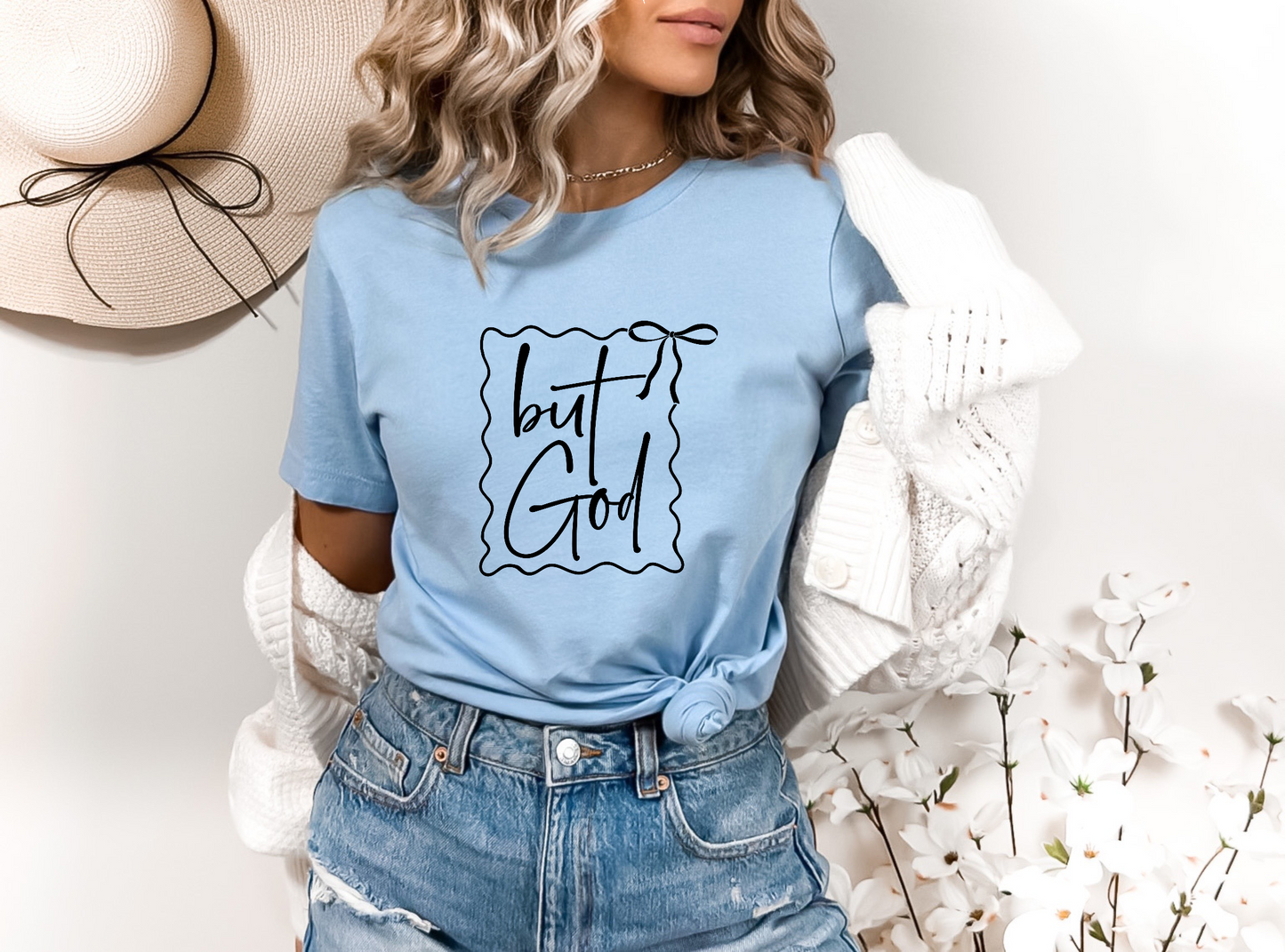 But God (BLACK) SINGLE COLOR DTF TRANSFER