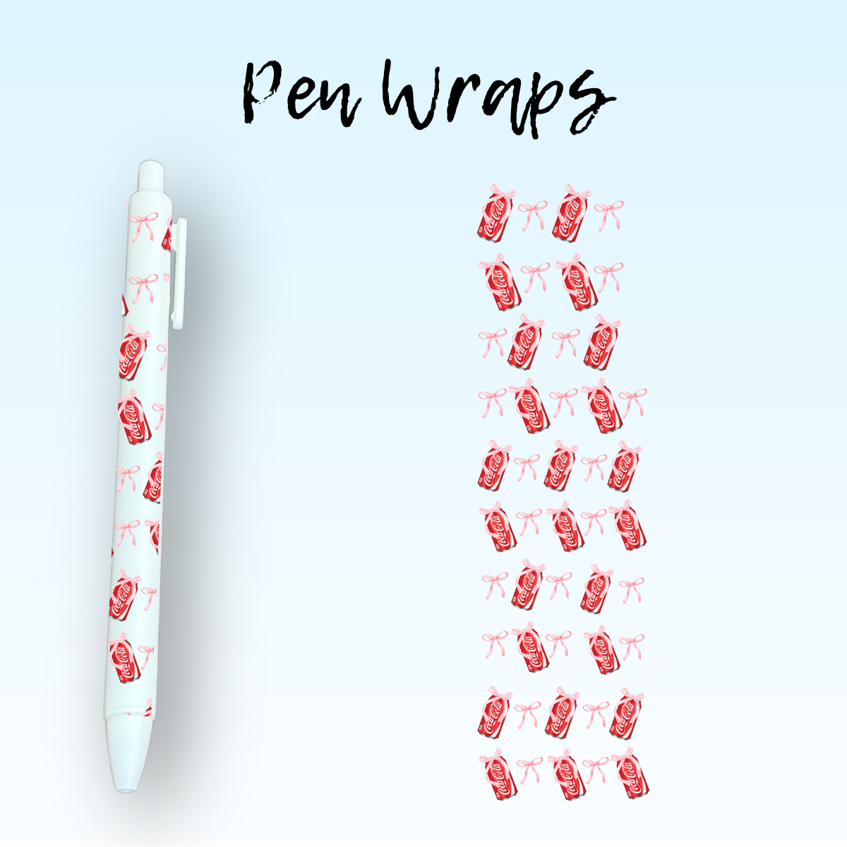 Favorite Soda Pen Wrap For Ballpoint Pen UV DTF