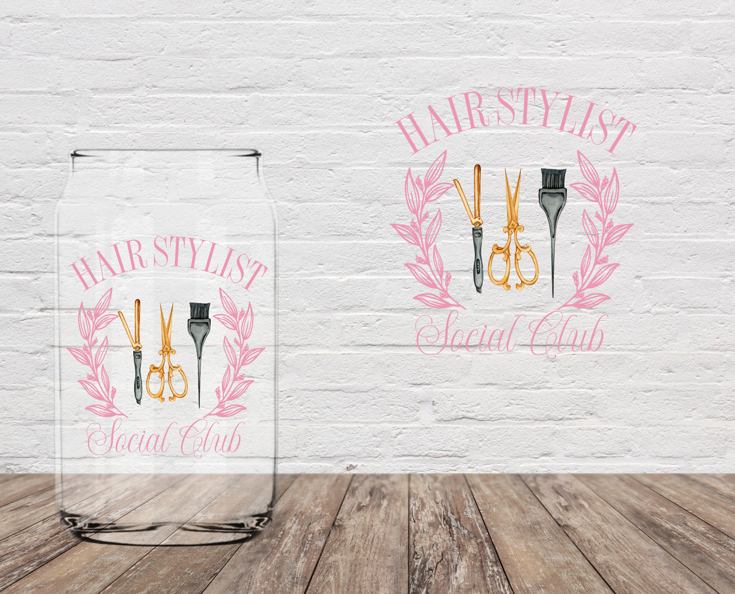 Hair Stylist Social Club 4" UV