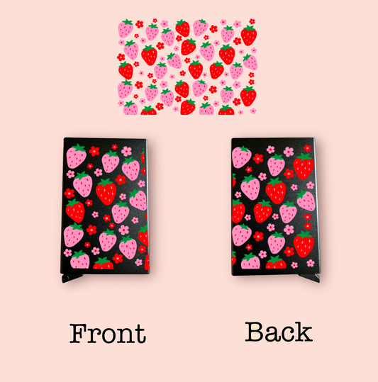 Strawberry Card Holder Wrap UV