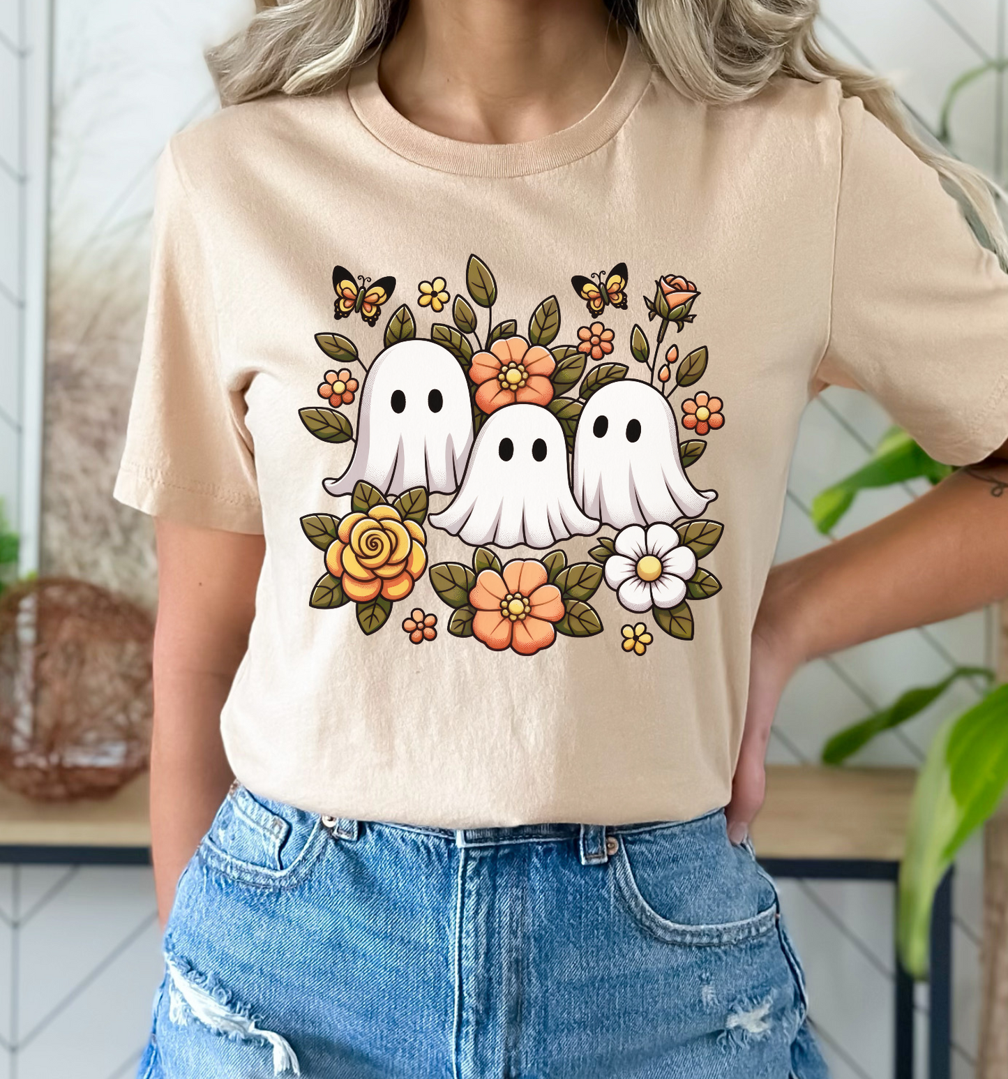 GOOD 3 Ghost Floral DTF Transfer