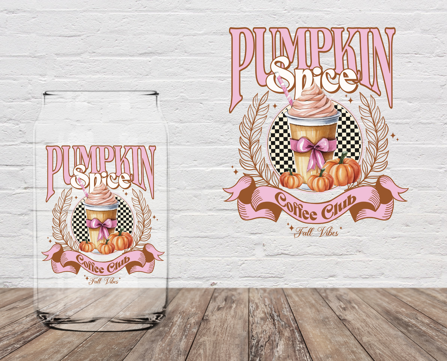 GOOD Pumpkin Spice Pink 4" UV DTF