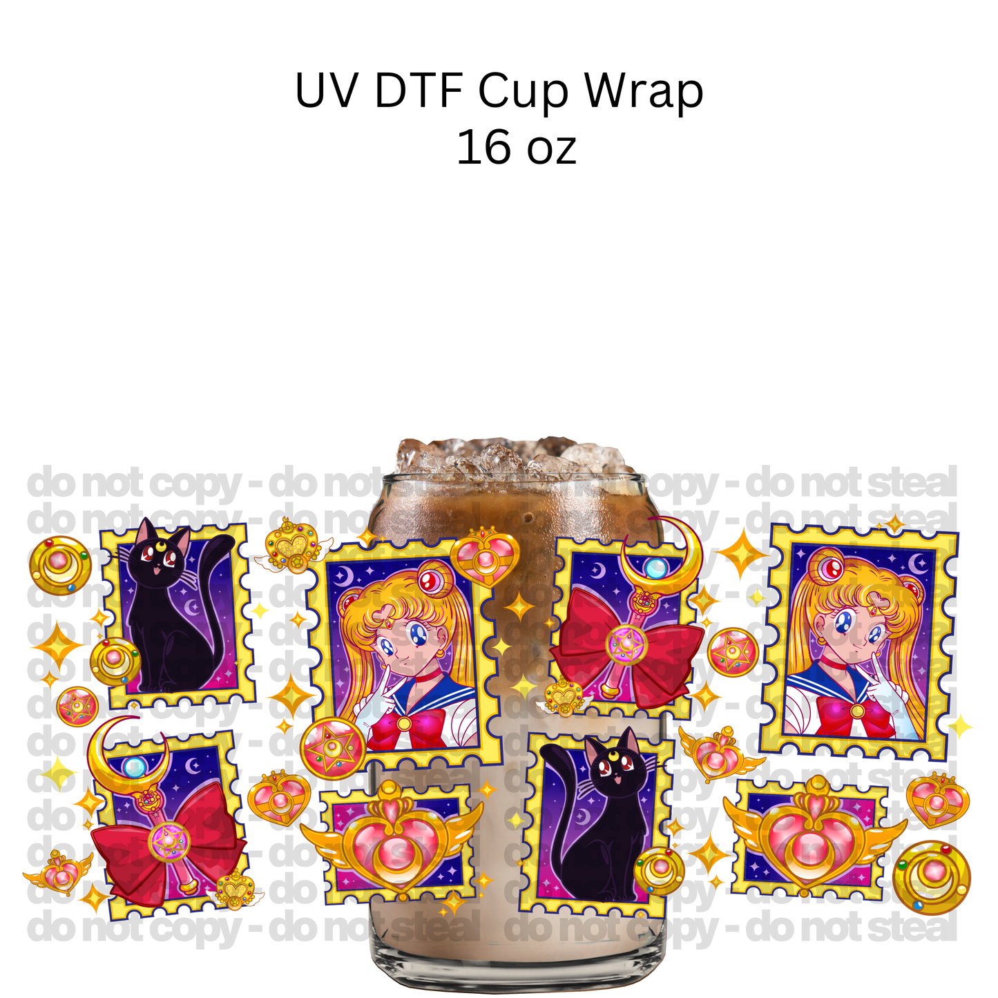 Sailor Girl DTF Cup Wrap