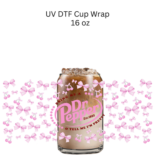 Bring Me a Dr. Soda UV DTF Cup Wrap
