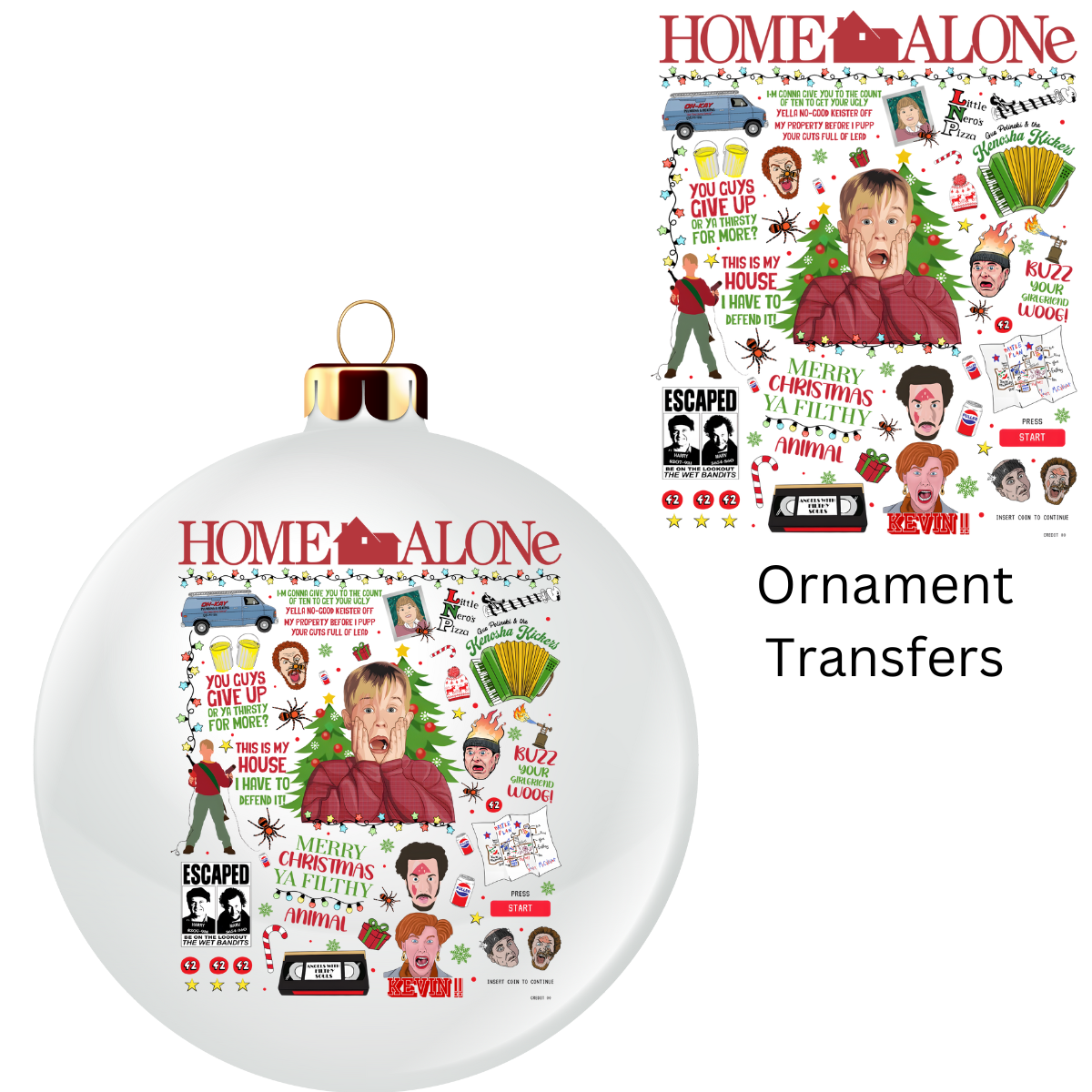 Boy Home Ornament UV DTF