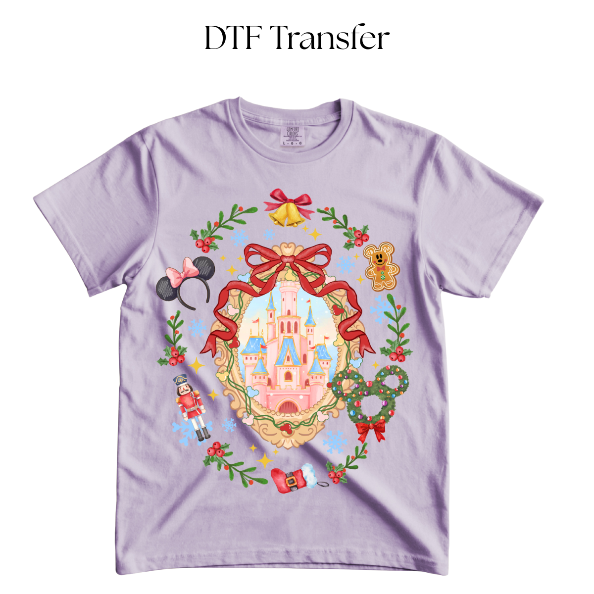 Enchanted Chirstmas Castle DTF Transfer