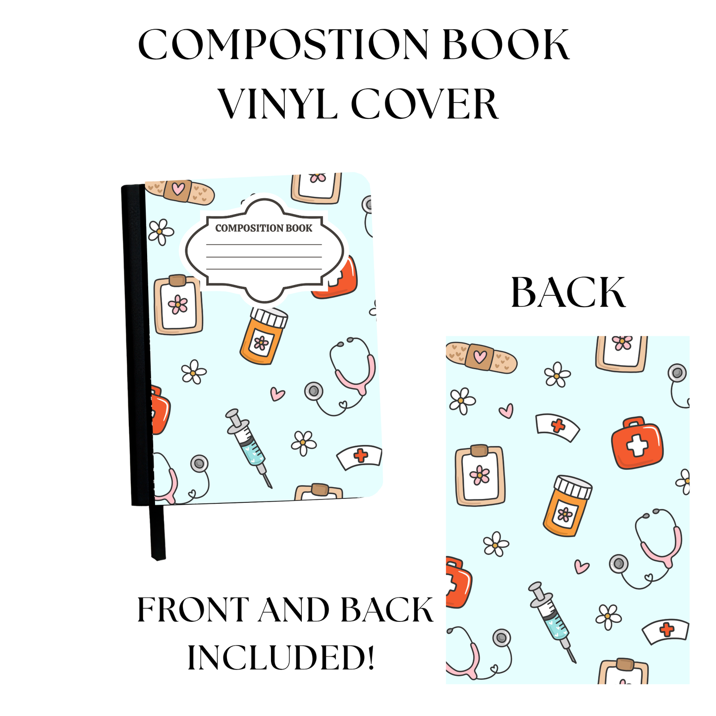 Medical Composition Notebook Vinyl Cover