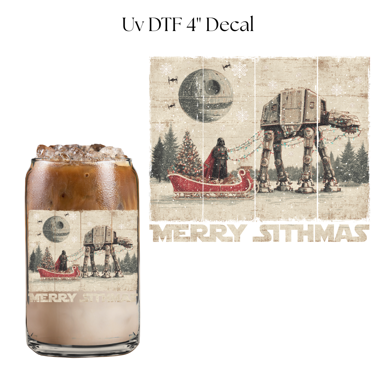 Merry Smithmas 4” UV DTF Decal