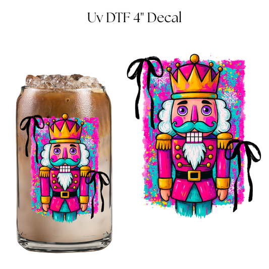 Colorful Nutcracker 4” UV DTF Decal