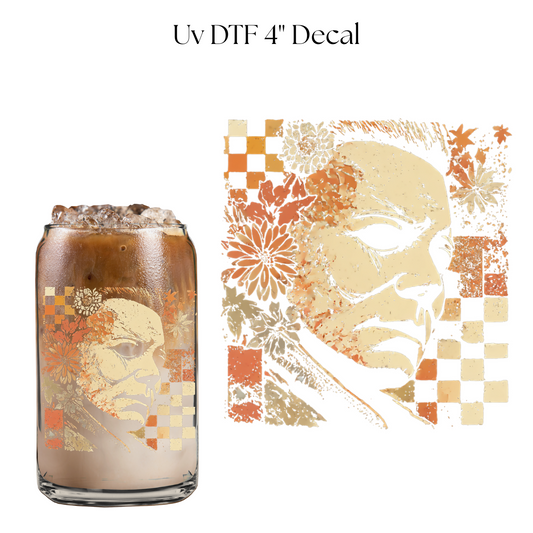 Floral Michael 4” UV DTF Decal