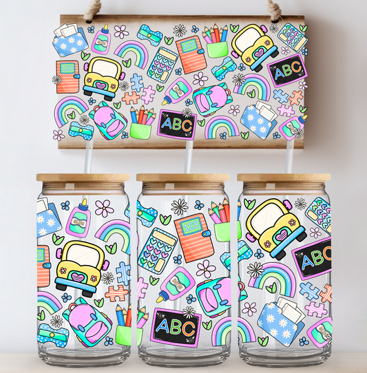 Bright School UV DTF Wrap DOUBLE SIDED