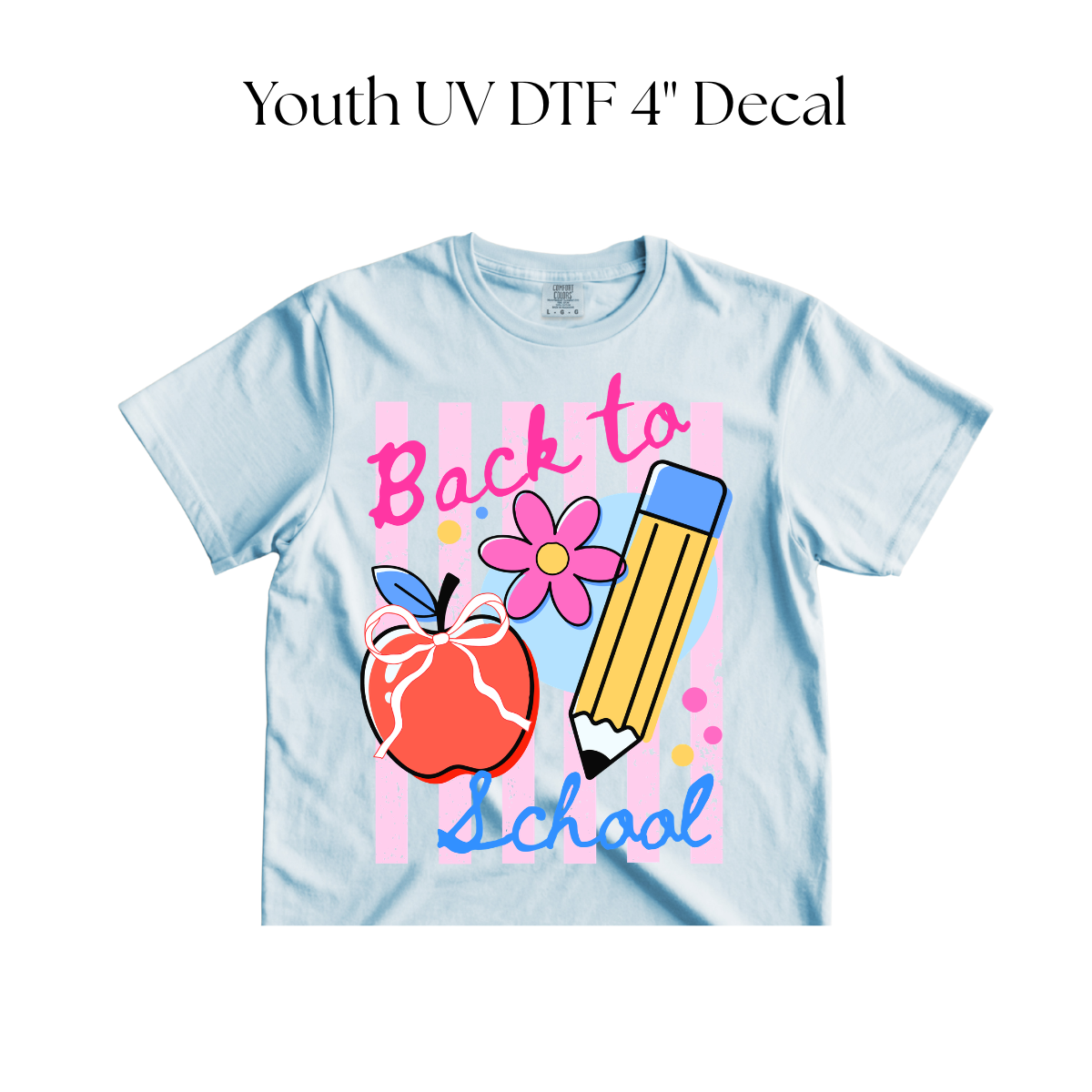 YOUTH Back to School Stripes DTF Transfer