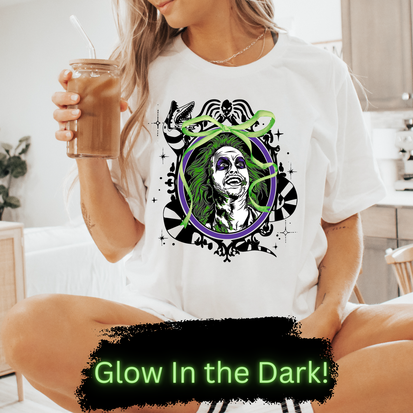 GOOD Beetle Frame DTF Transfer GLOW IN THE DARK
