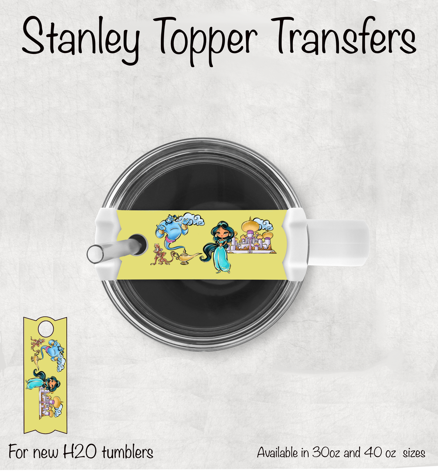 Genie Tumbler Topper UV Dtf