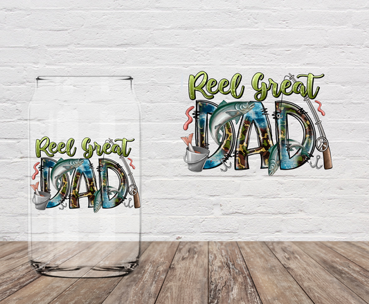 Reel Great Dad Fish 4" UV DTF