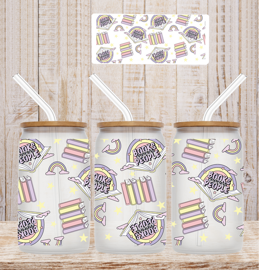 Books Over People UV DTF Wrap