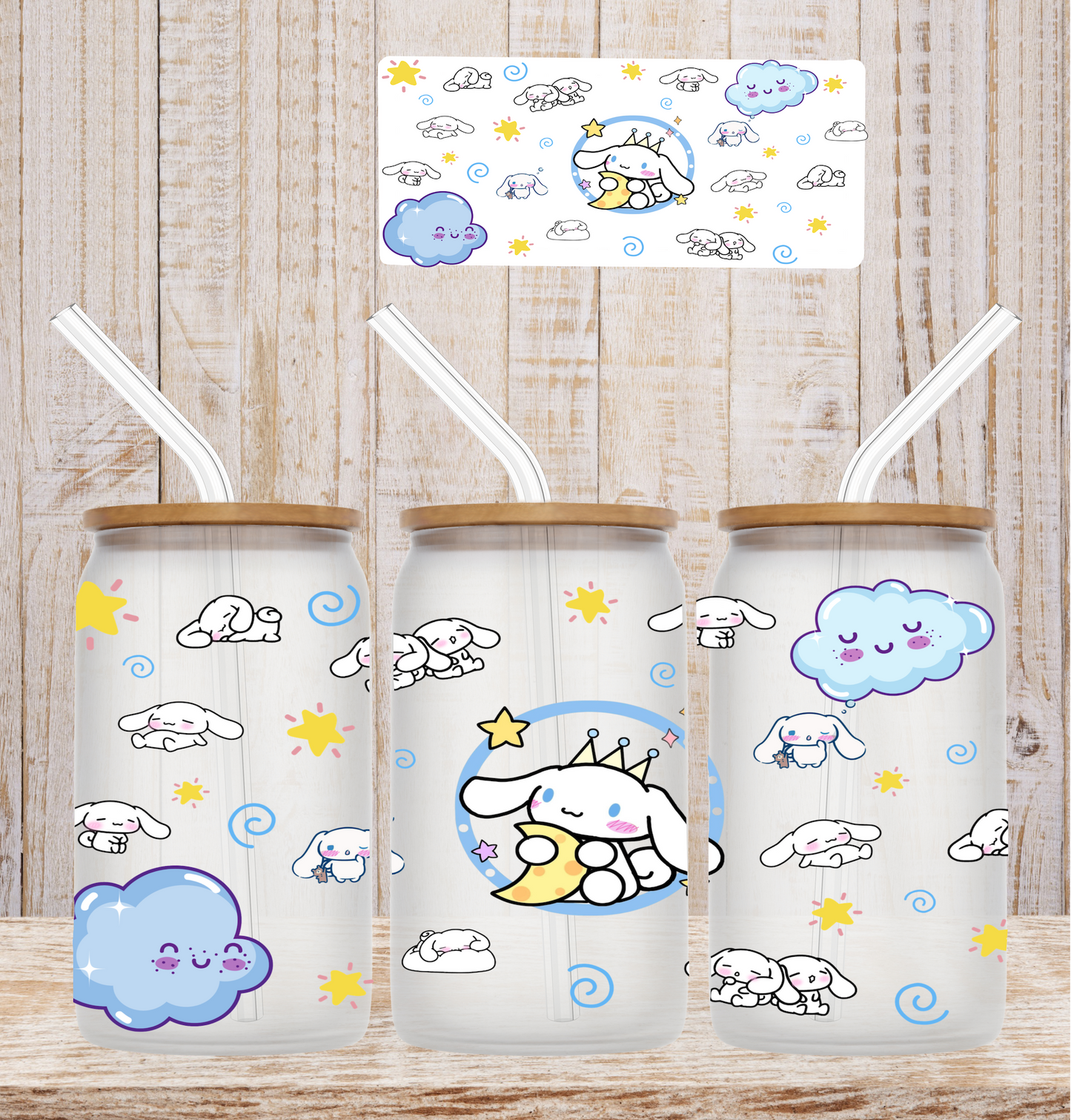 Cinnamon Clouds UV DTF Wrap